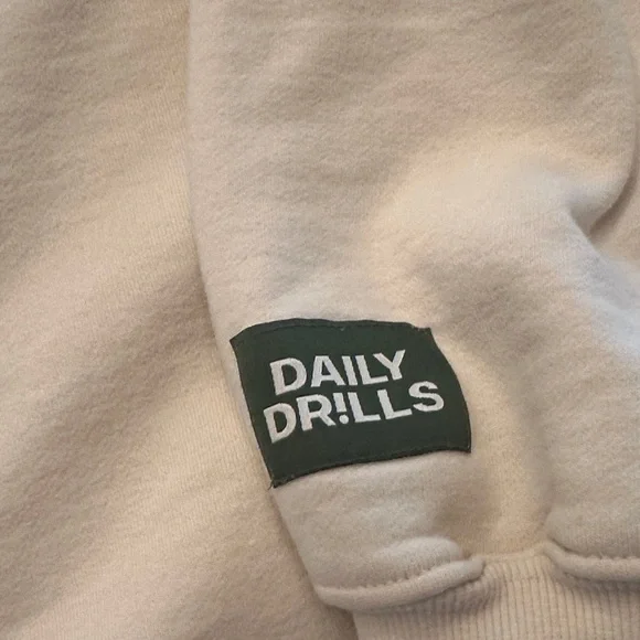 Daily Drills Cream Crewneck Sweater - Picture 3 of 6